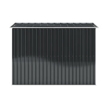 Load image into Gallery viewer, 9X6FT Outdoor Metal Garden Storage Shed with Window and Vents