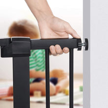 Load image into Gallery viewer, Pet Safety Gate Stair Pressure Fit with Lockable Cat Flap Pet Gates Living and Home