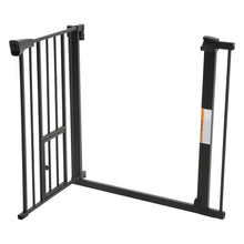 Load image into Gallery viewer, Pet Safety Gate Stair Pressure Fit with Lockable Cat Flap Pet Gates Living and Home