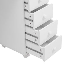 Load image into Gallery viewer, Professional Manicure Table Beauty Salon Nail Station with on Wheels 4 Drawers Dressing Tables Living and Home