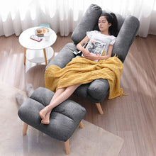 Load image into Gallery viewer, Grey Modern Comfort Adjustable Recliner with Footstool Recliners Living and Home
