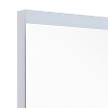 Load image into Gallery viewer, Large Rectangular Frameless Anti-Fog LED Vanity Mirror with Clock Bathroom Mirrors Living and Home