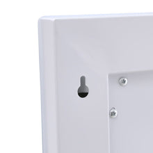 Load image into Gallery viewer, Large Rectangular Frameless Anti-Fog LED Vanity Mirror with Clock Bathroom Mirrors Living and Home