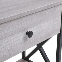 Load image into Gallery viewer, 100 cm W Rustic Grey Narrow Wooden Console Table with Drawers Console Tables Living and Home