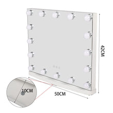 Load image into Gallery viewer, 50cm W Rectangle Hollywood LED Lighted Cosmetic Mirror LED Make Up Mirrors Living and Home