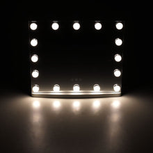 Load image into Gallery viewer, 50cm W Rectangle Hollywood LED Lighted Cosmetic Mirror LED Make Up Mirrors Living and Home