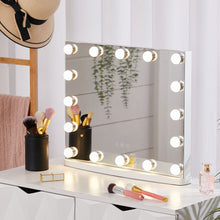 Load image into Gallery viewer, 50cm W Rectangle Hollywood LED Lighted Cosmetic Mirror LED Make Up Mirrors Living and Home
