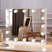 Load image into Gallery viewer, 50cm W Rectangle Hollywood LED Lighted Cosmetic Mirror LED Make Up Mirrors Living and Home