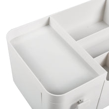 Load image into Gallery viewer, White Plastic Makeup Drawer Organizer