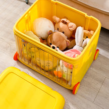 Load image into Gallery viewer, Foldable Kids Toy Storage Box Trolley With Lid and Wheels