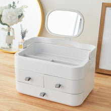 Load image into Gallery viewer, Large Makeup Organizer with Mirror and Drawers