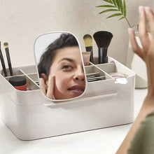 Load image into Gallery viewer, Makeup Cosmetic Organizer with Mirror