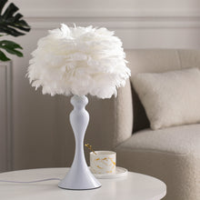 Load image into Gallery viewer, Accent Feather Table Lamp with LED Light