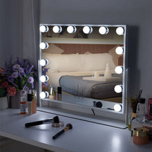 Load image into Gallery viewer, Makeup Mirror with LED Lights and 3 Colour Modes
