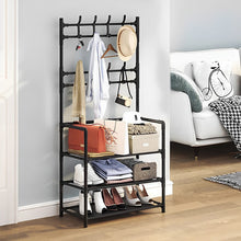 Load image into Gallery viewer, Freestanding Coat Rack with Shelves