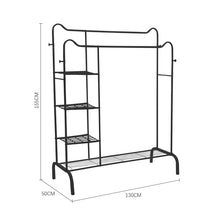 Load image into Gallery viewer, Chic Black Freestanding Multifunctional Coat Rack with Cat-Ear Design Living and Home