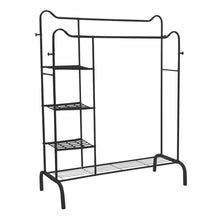 Load image into Gallery viewer, Chic Black Freestanding Multifunctional Coat Rack with Cat-Ear Design Living and Home