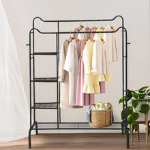 Load image into Gallery viewer, Chic Black Freestanding Multifunctional Coat Rack with Cat-Ear Design Living and Home