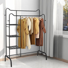 Load image into Gallery viewer, Chic Black Freestanding Multifunctional Coat Rack with Cat-Ear Design Living and Home