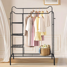Load image into Gallery viewer, Chic Black Freestanding Multifunctional Coat Rack with Cat-Ear Design Living and Home