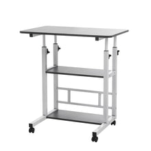 Load image into Gallery viewer, Height Adjustable Mobile Table Overbed Desk with Wheels