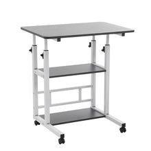 Load image into Gallery viewer, Height Adjustable Mobile Table Overbed Desk with Wheels