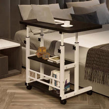 Load image into Gallery viewer, Height Adjustable Mobile Table Overbed Desk with Wheels