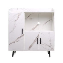 Load image into Gallery viewer, 90cm W Contemporary White/Grey Home Sideboard Cabinet with Storage Indoor Cabinets Living and Home