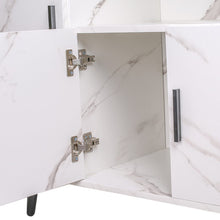 Load image into Gallery viewer, 90cm W Contemporary White/Grey Home Sideboard Cabinet with Storage Indoor Cabinets Living and Home