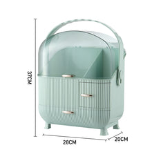 Load image into Gallery viewer, Large Dustproof Makeup Cosmetic Organizer with Handle