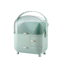 Load image into Gallery viewer, Large Dustproof Makeup Cosmetic Organizer with Handle