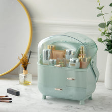 Load image into Gallery viewer, Large Dustproof Makeup Cosmetic Organizer with Handle