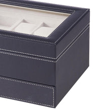 Load image into Gallery viewer, Black Jewellery Storage Box with Transparent Lid