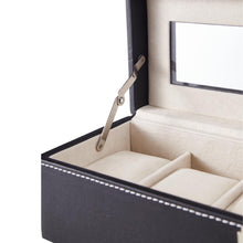 Load image into Gallery viewer, 6-Slot Elegant Faux Leather Watch Display Case