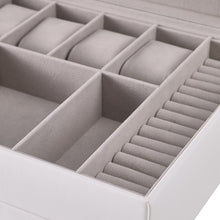 Load image into Gallery viewer, Stylish Jewellery Storage Box with Watch Slots