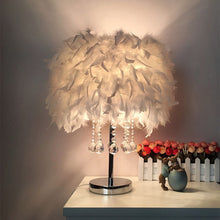 Load image into Gallery viewer, Modern Feather Bedside Table Lamp