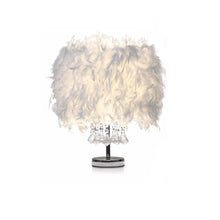 Load image into Gallery viewer, Modern Feather Bedside Table Lamp