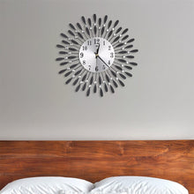 Load image into Gallery viewer, 3D Silent Drop Shape Metal Wall Clock with Crystal Wall Decoration Wall Clocks Living and Home