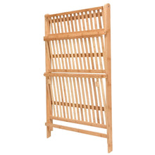 Load image into Gallery viewer, 3-Tier Foldable Plant Stand Wooden Ladder Shelf Natural/White Living and Home