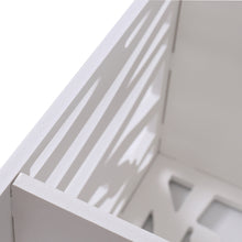 Load image into Gallery viewer, Livingandhome Rustic Small White Bedside Table