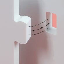 Load image into Gallery viewer, Livingandhome Rustic Small White Bedside Table