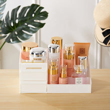 Load image into Gallery viewer, 25.2cm W White Multi-Purpose Makeup Storage Box Drawers Organizer Makeup Organizers Living and Home