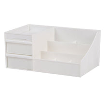 Load image into Gallery viewer, 32.3cm W White Plastic Storage Box with Drawers for Makeup Makeup Organizers Living and Home