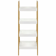 Load image into Gallery viewer, 4-Tier Nordic Freestanding Wooden Ladder Shelf Storage Organizer Shelves & Racks Living and Home