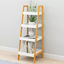 Load image into Gallery viewer, 4-Tier Nordic Freestanding Wooden Ladder Shelf Storage Organizer Shelves & Racks Living and Home
