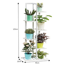 Load image into Gallery viewer, Wooden Plant Stand Flower Pots Holder Rack Shelf Stairs