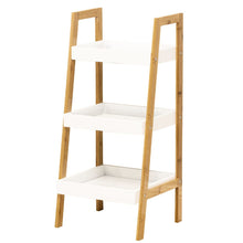 Load image into Gallery viewer, 3-Tier Nordic Freestanding Wooden Ladder Shelf Storage Organizer Shelves & Racks Living and Home