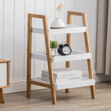 Load image into Gallery viewer, 3-Tier Nordic Freestanding Wooden Ladder Shelf Storage Organizer Shelves & Racks Living and Home