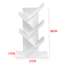 Load image into Gallery viewer, Rustic Standing Tree Bookshelf Wood Display Rack
