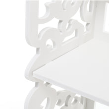 Load image into Gallery viewer, Rustic Small White Storage Display Shelving Unit